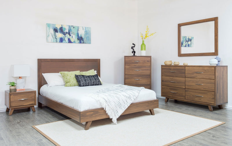 Alistair Low-Profile Wood Bed Frame in Victoria