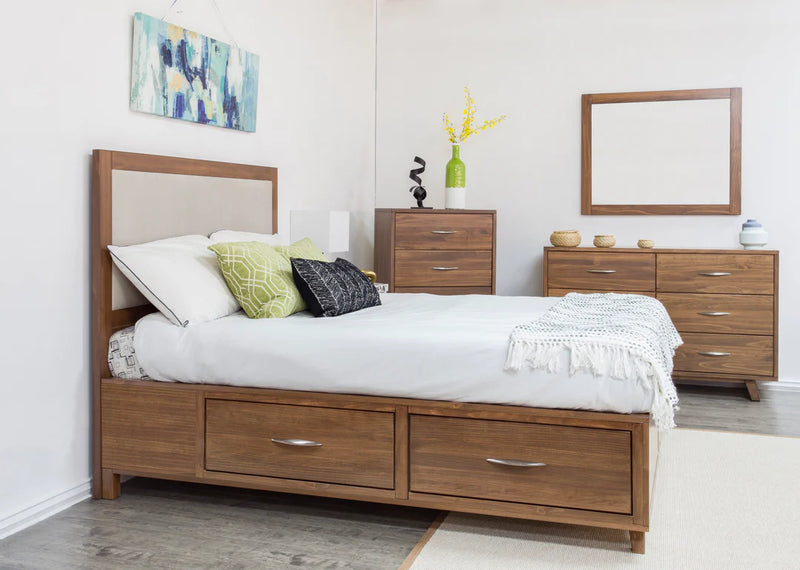Alistair Upholstered Wooden Bed Frame in Victoria