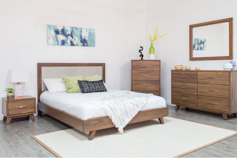 Alistair Upholstered Wooden Bed Frame in Victoria