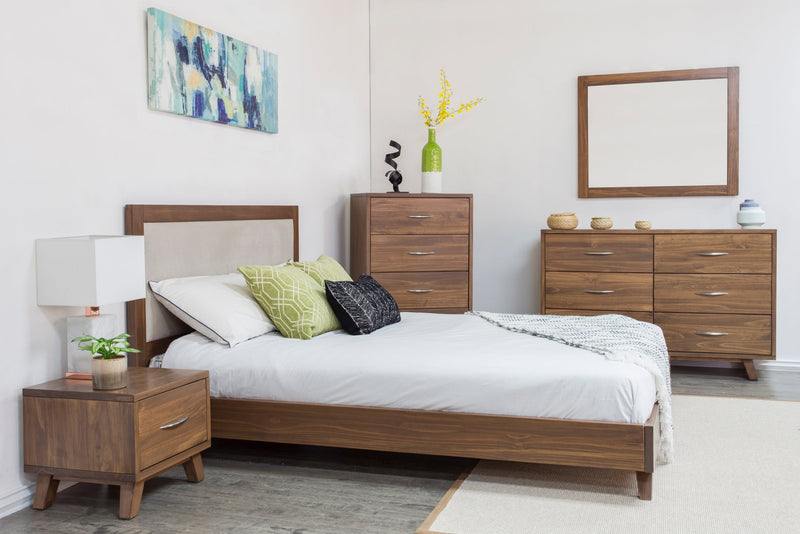 Alistair Upholstered Wooden Bed Frame in Victoria