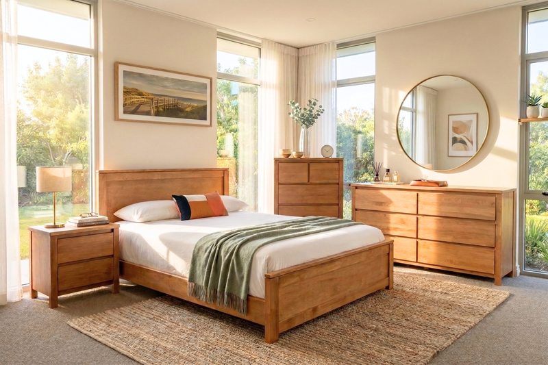 Madison Wooden Platform Bed Frame Victoria