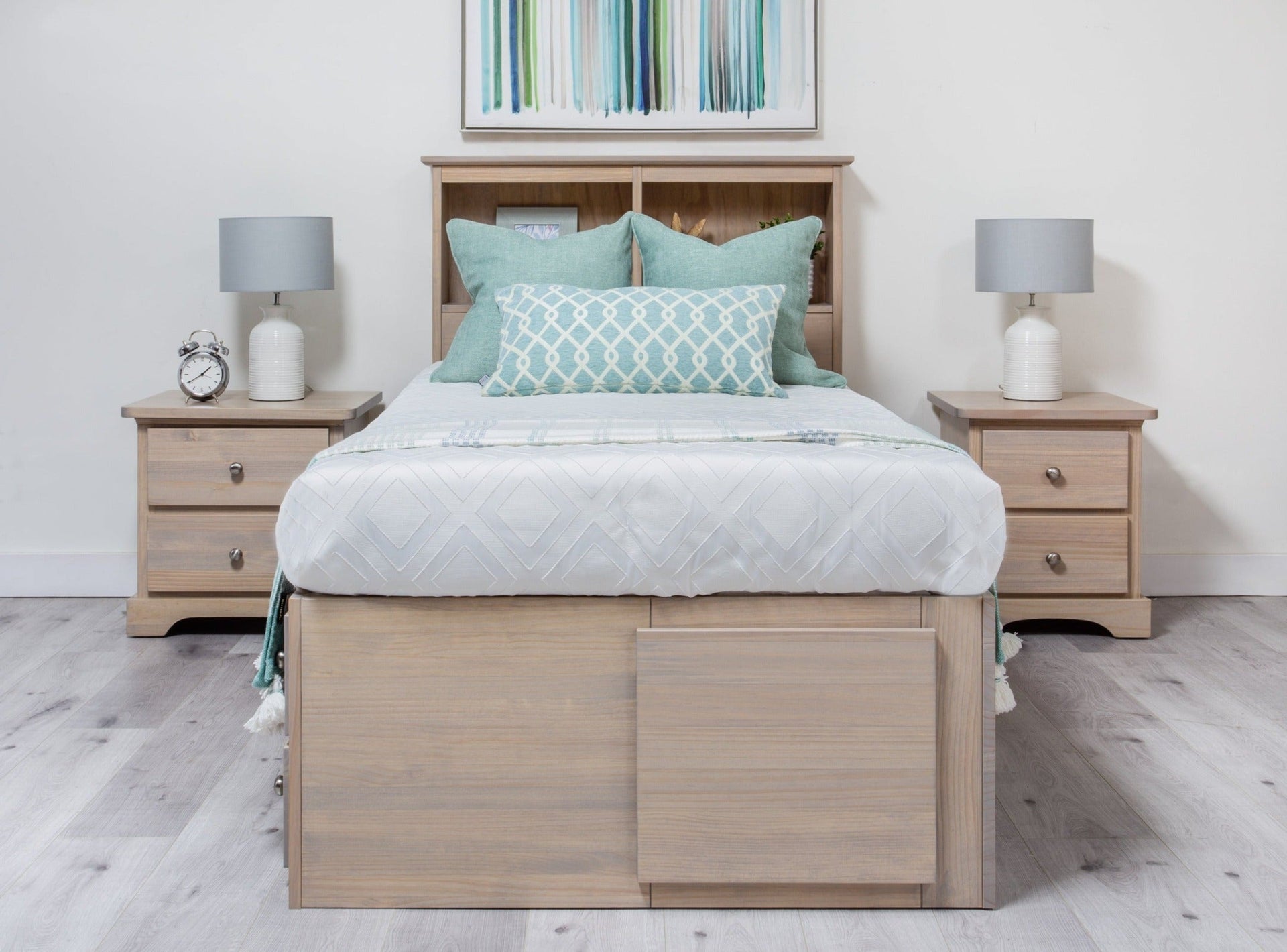 Mates Wood Platform Storage Bed Frame