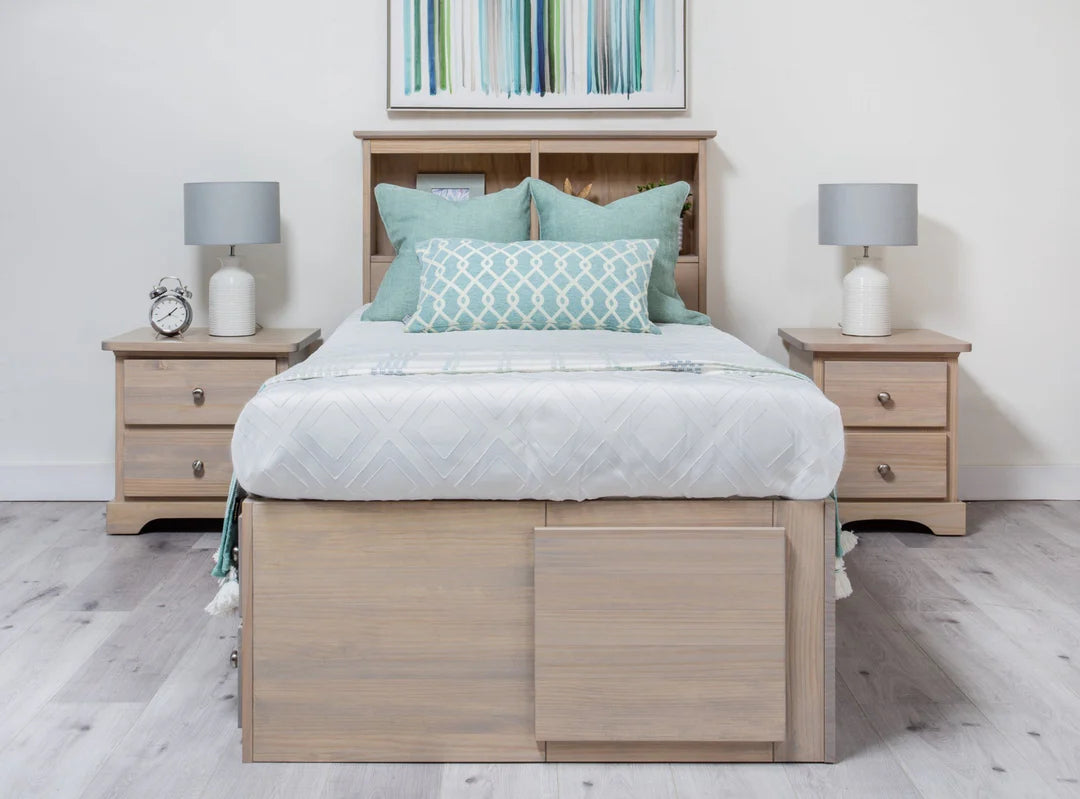 Captains Wood Platform Storage Bed Frame