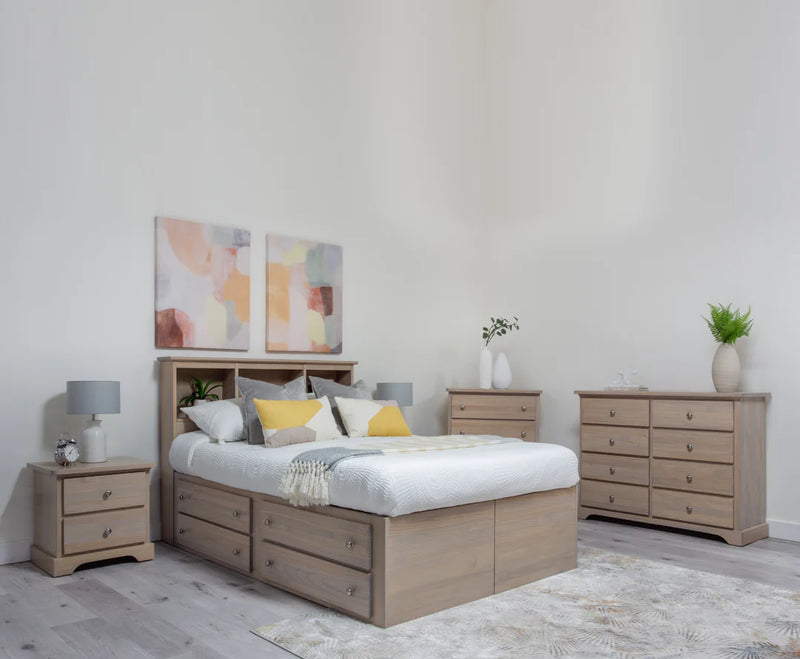 Captains Wood Platform Storage Bed Frame