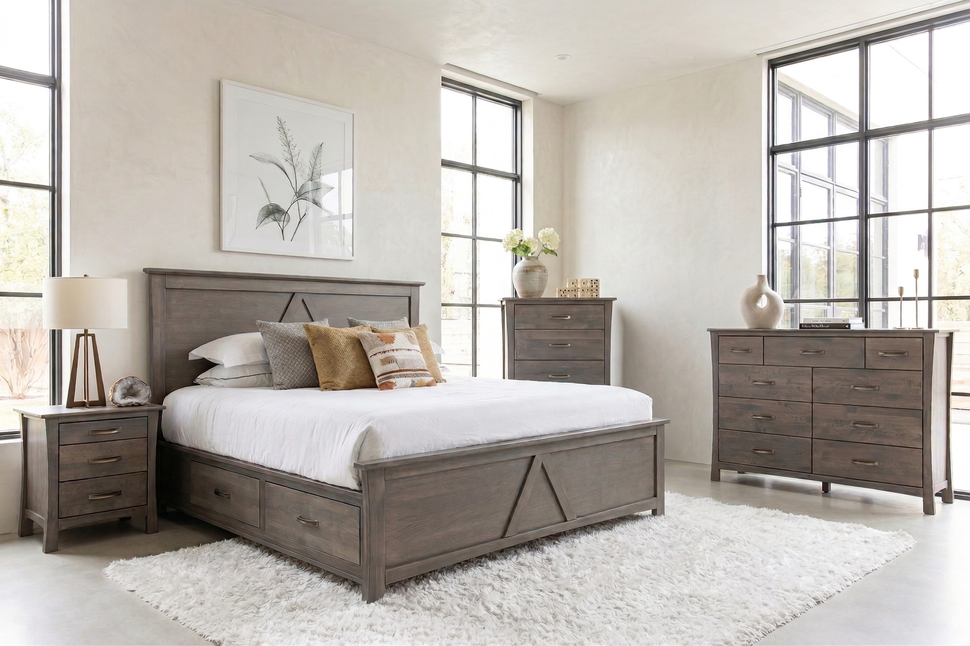 Sora Solid Wood Platform Bed Frame in Victoria