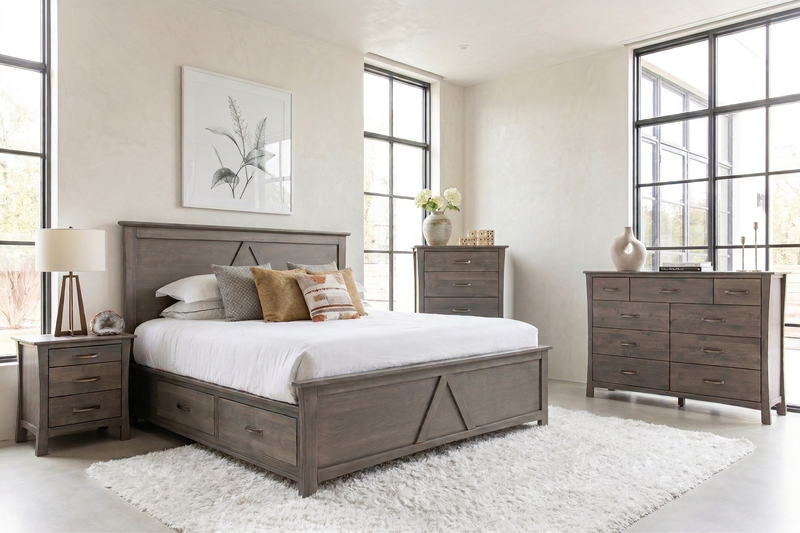 Sora Solid Wood Platform Bed Frame in Victoria