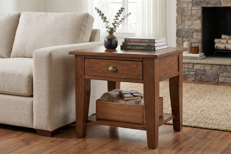 Old World Reclaimed End Table