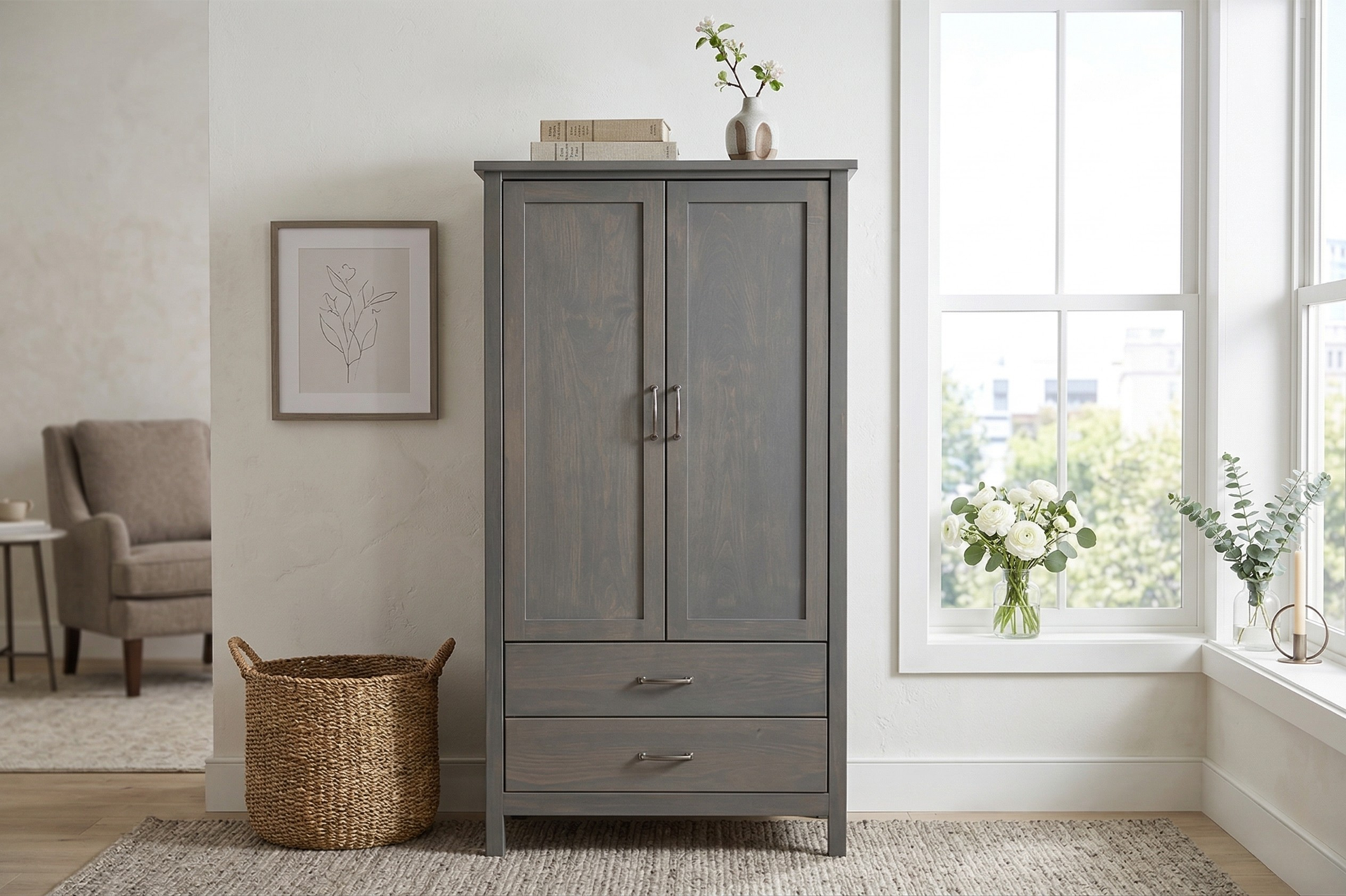 Post & Panel Armoire in Victoria