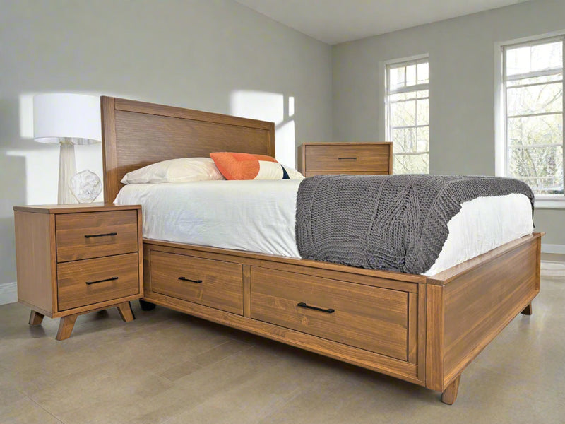 Alistair Low-Profile Wood Bed Frame in Victoria