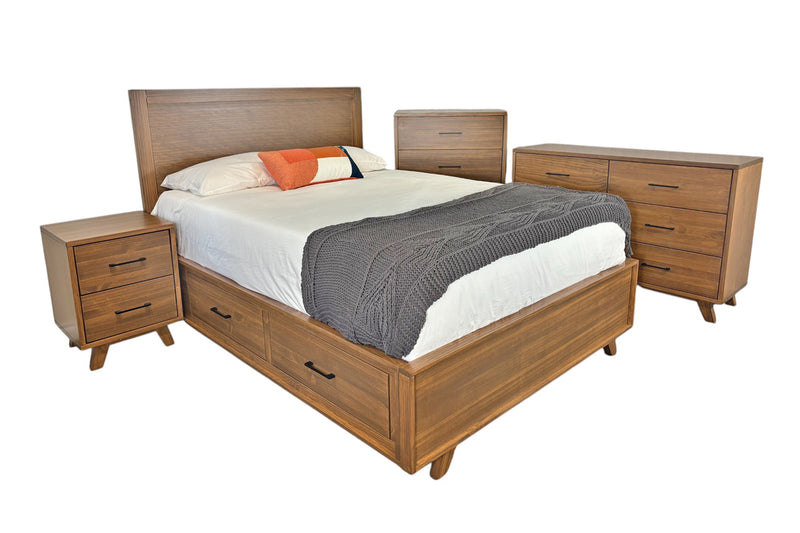 Alistair Low-Profile Wood Bed Frame in Victoria