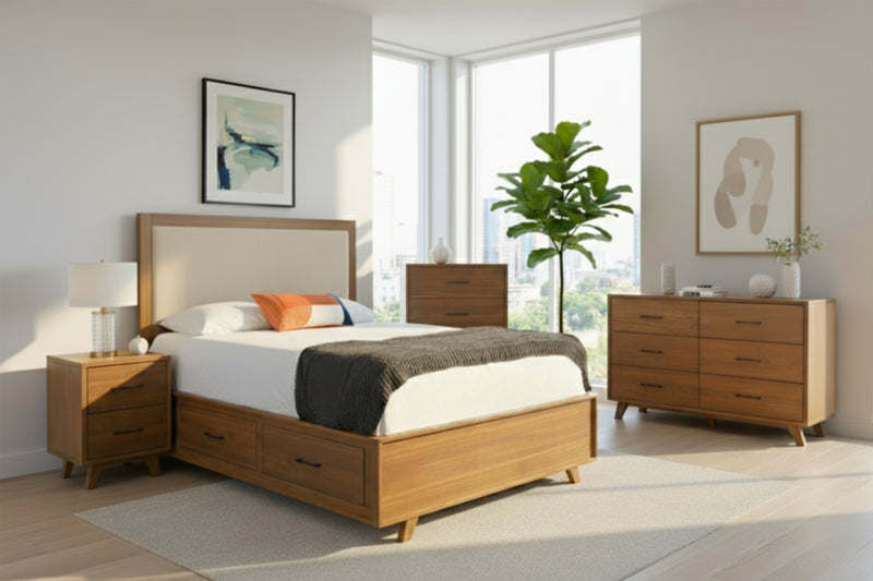 Alistair Wooden Storage Bed Frame in Victoria