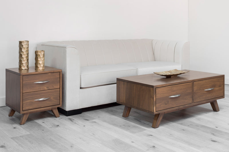 brandon solid wood coffee table scene