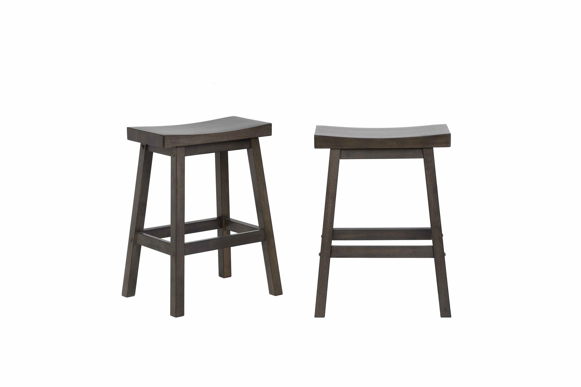 delfini solid wood saddle stool