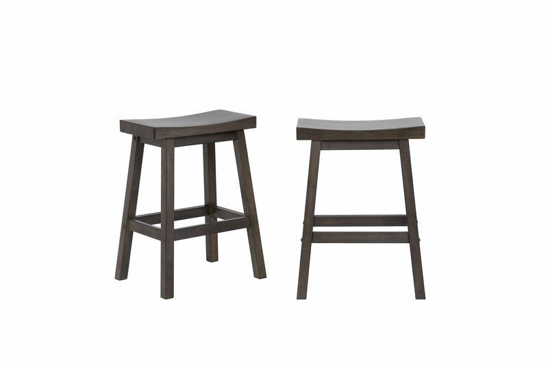 delfini solid wood saddle stool