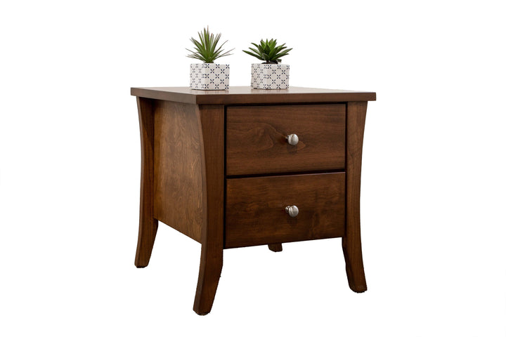 elegance solid wood nightstand
