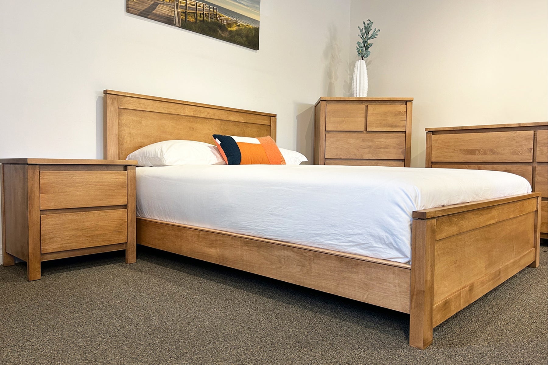 Madison Wooden Platform Bed Frame Victoria