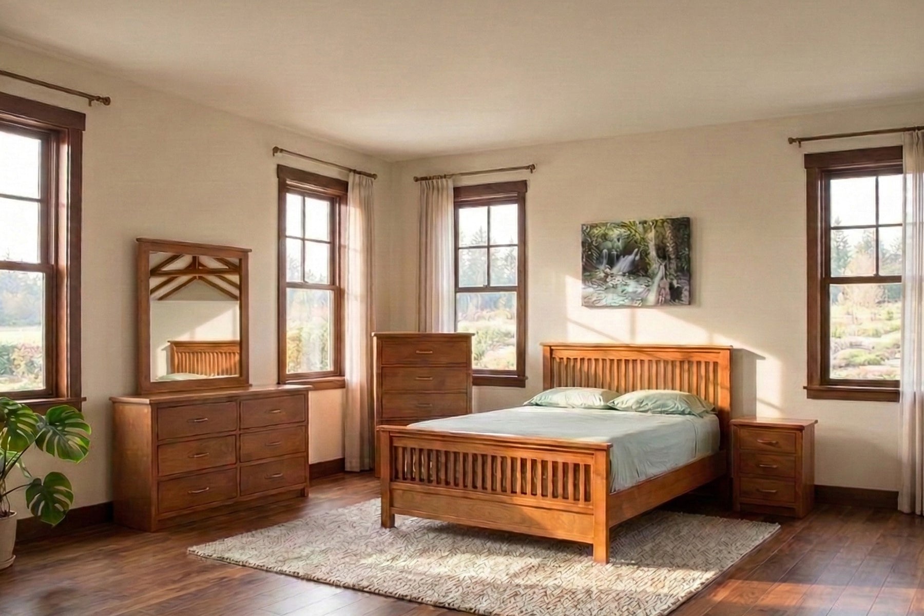 Maplegrove Wood Bed Frame in Victoria