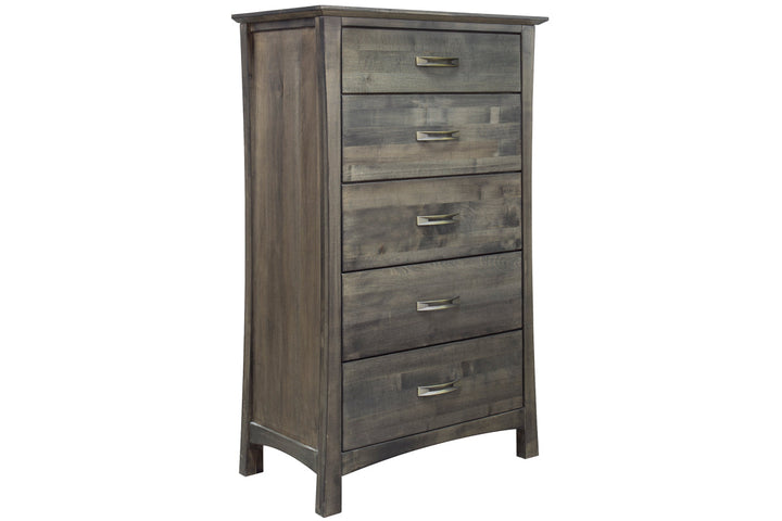 megan solid wood chest side