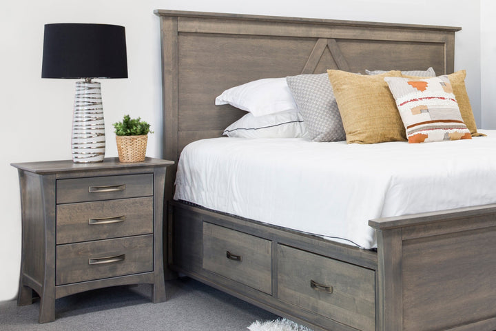 megan solid wood nightstand