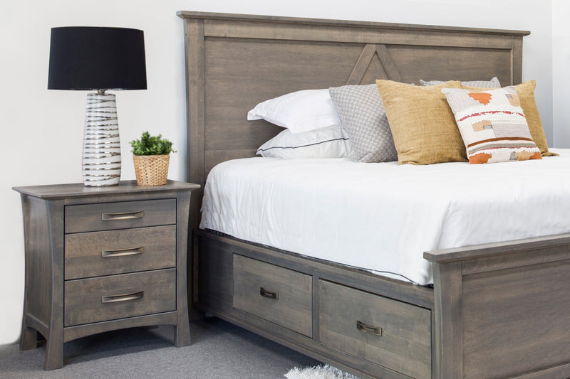 megan solid wood nightstand