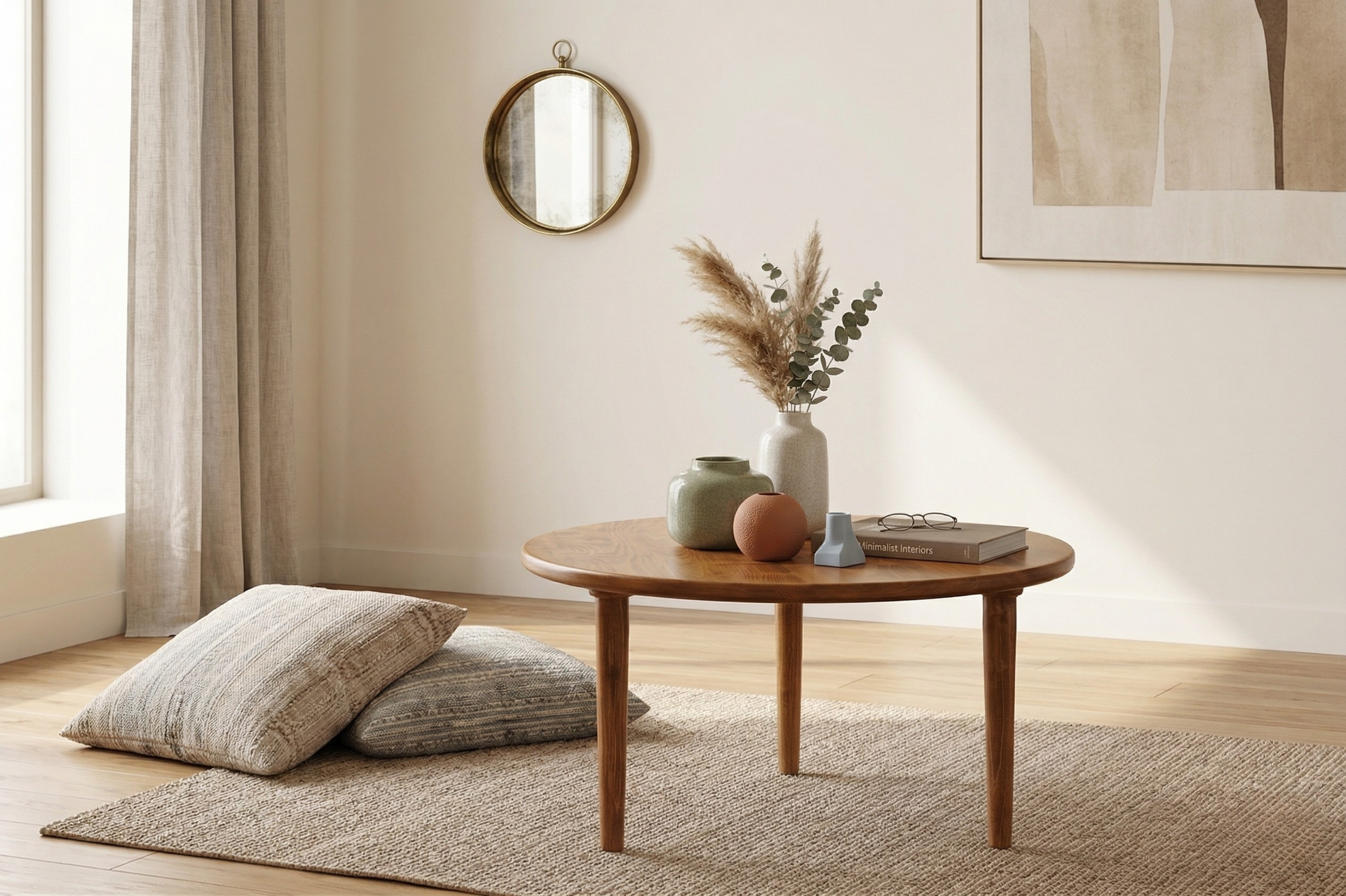 Minimalist Round Coffee Table
