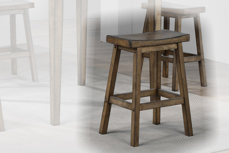 Newport Rustic Saddle Stool