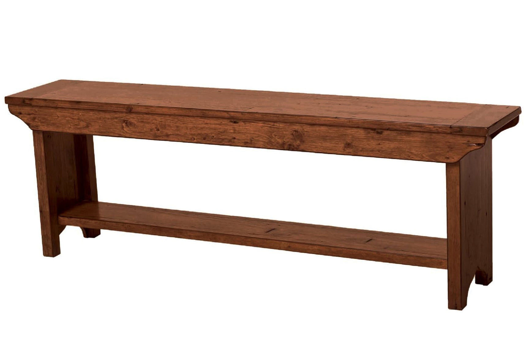 old world solid wood bench 