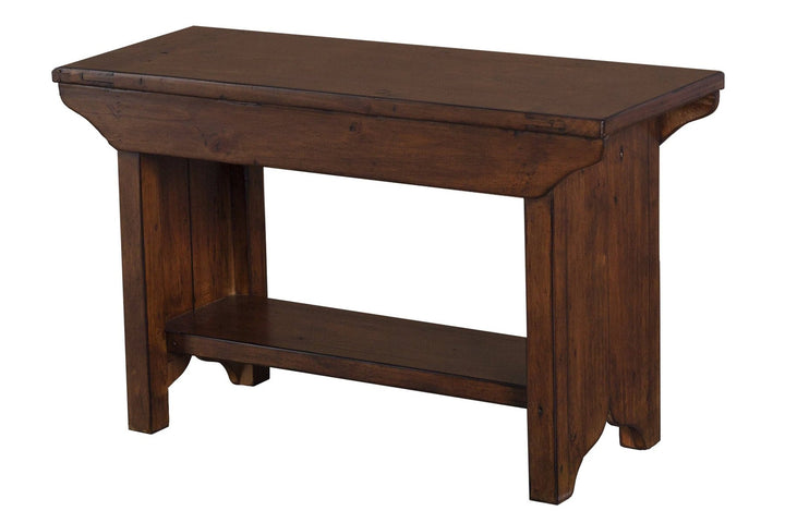 old world solid wood bench 