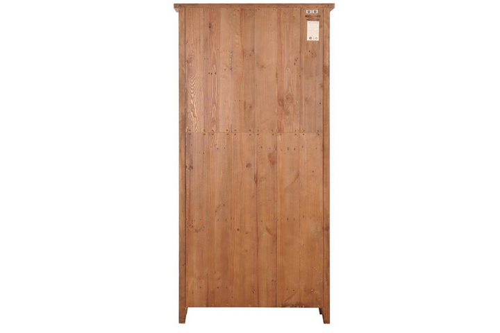 Old World solid wood bookcase back