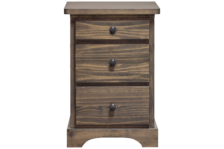 polo solid wood nightstand 2.5 drawer 