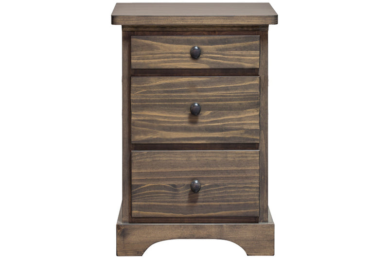 polo solid wood nightstand 2.5 drawer 