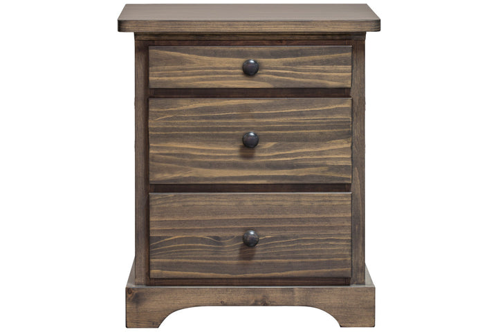 polo solid wood nightstand 2.5 drawer