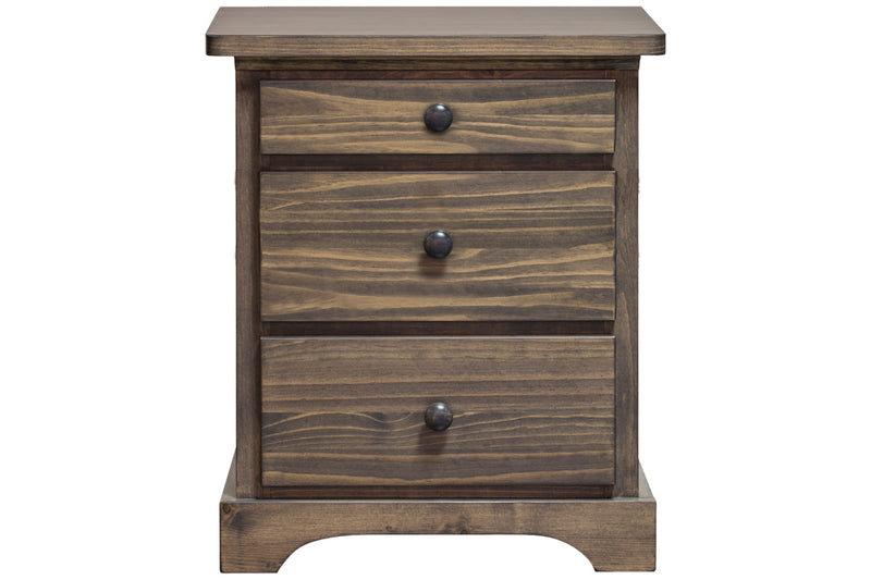 polo solid wood nightstand 2.5 drawer