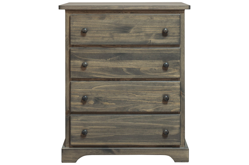 polo solid wood chest 4 deep drawer