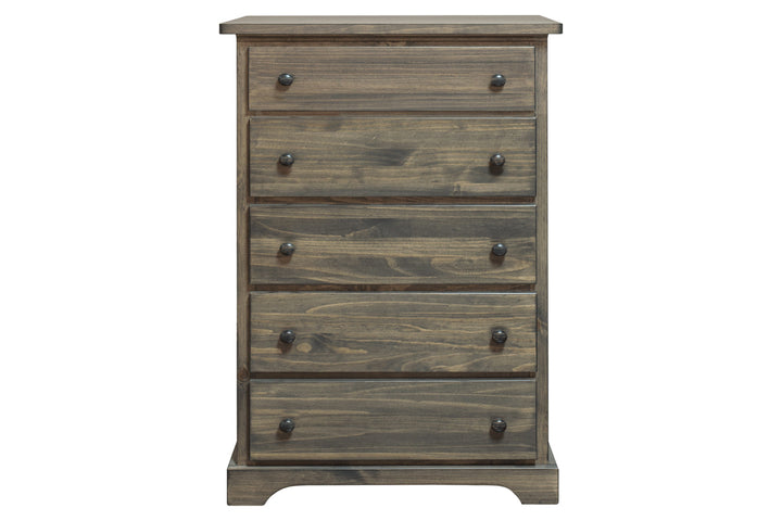 polo solid wood chest 5 deep drawer