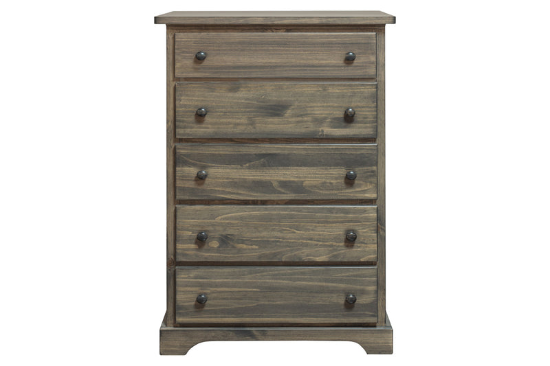 polo solid wood chest 5 deep drawer