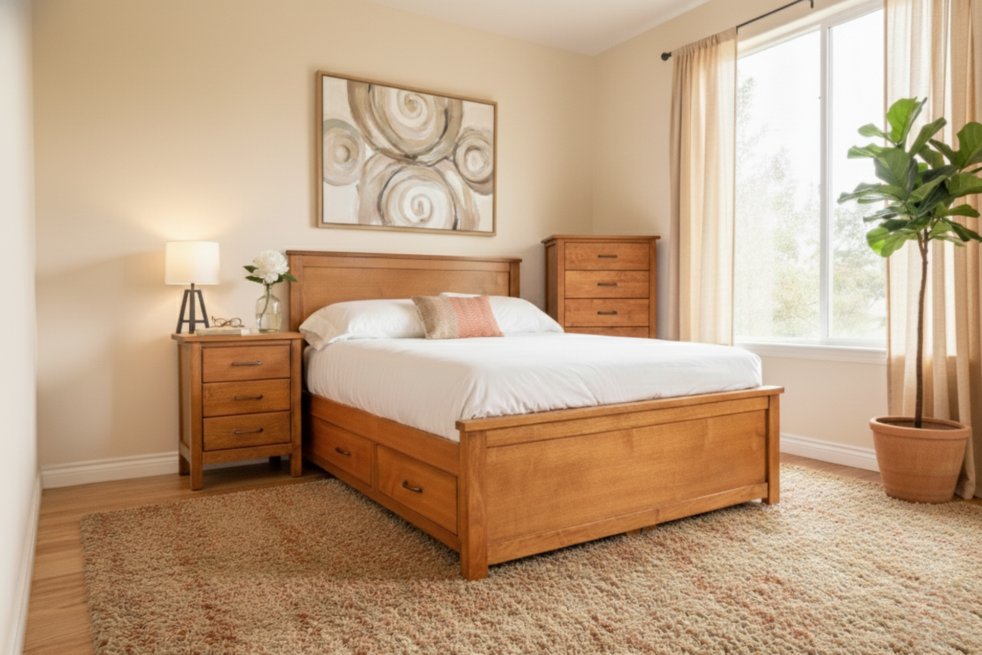 Post & Panel Bed Frame Bed in Victoria