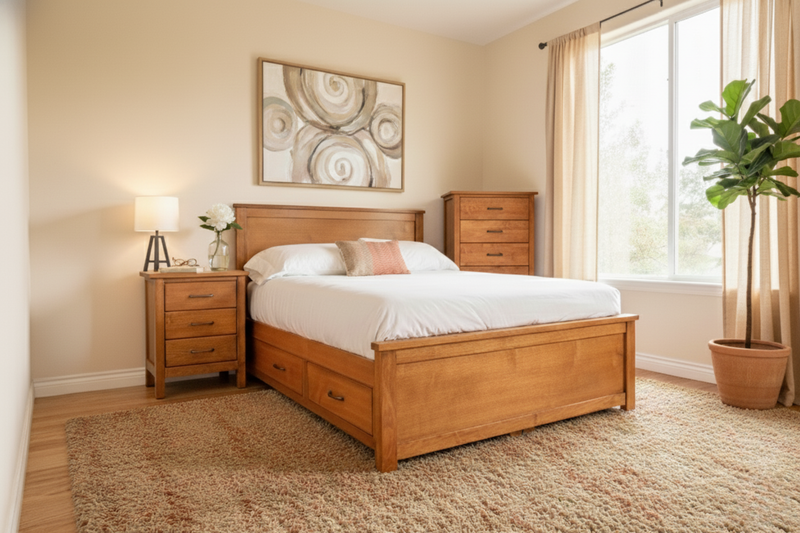 Post & Panel Bed Frame Bed in Victoria