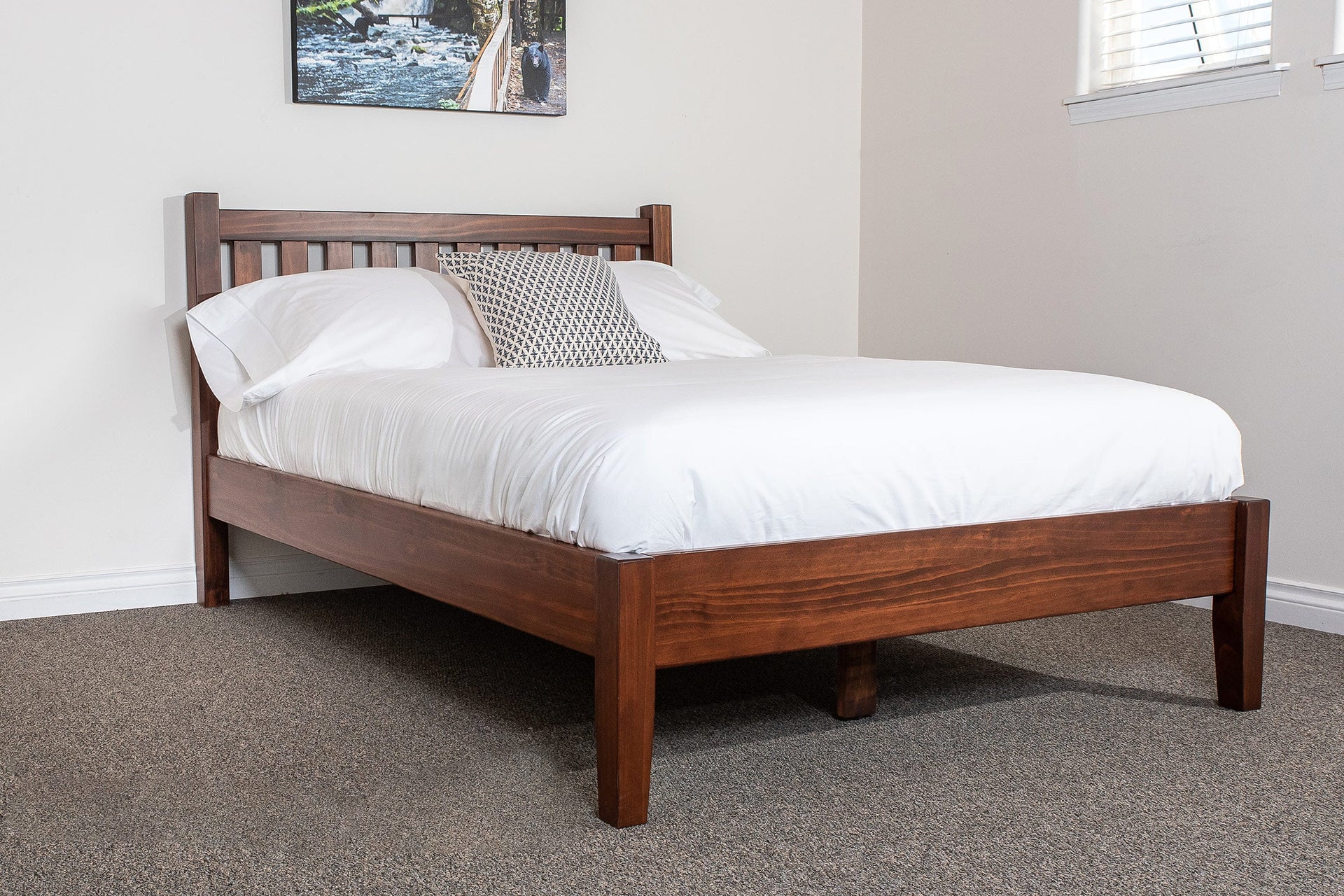 Slatted Platform Bed Frame in Victoria