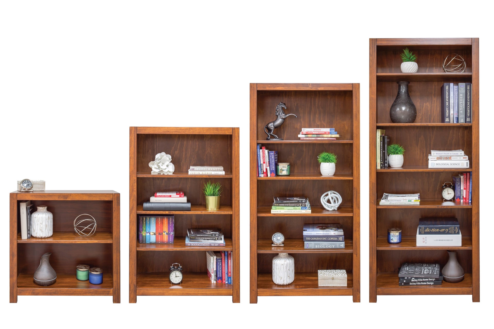 24" Wide Square Cut  Bookcase