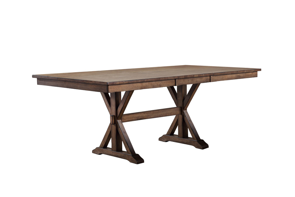 newport solid wood trestle table 