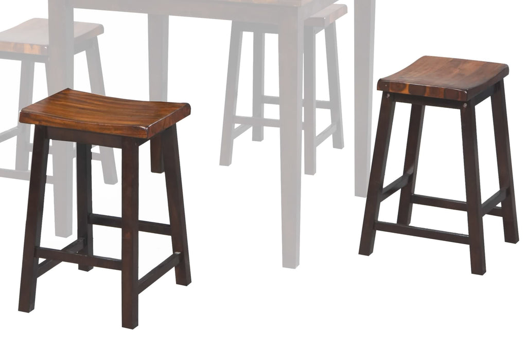 Acacia 2-toned saddle stools