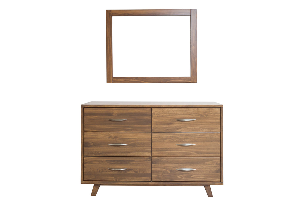 brandon solid wood dresser with mirror