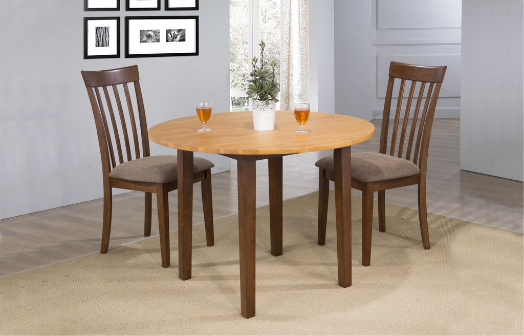 delfini solid wood round table fruitwood