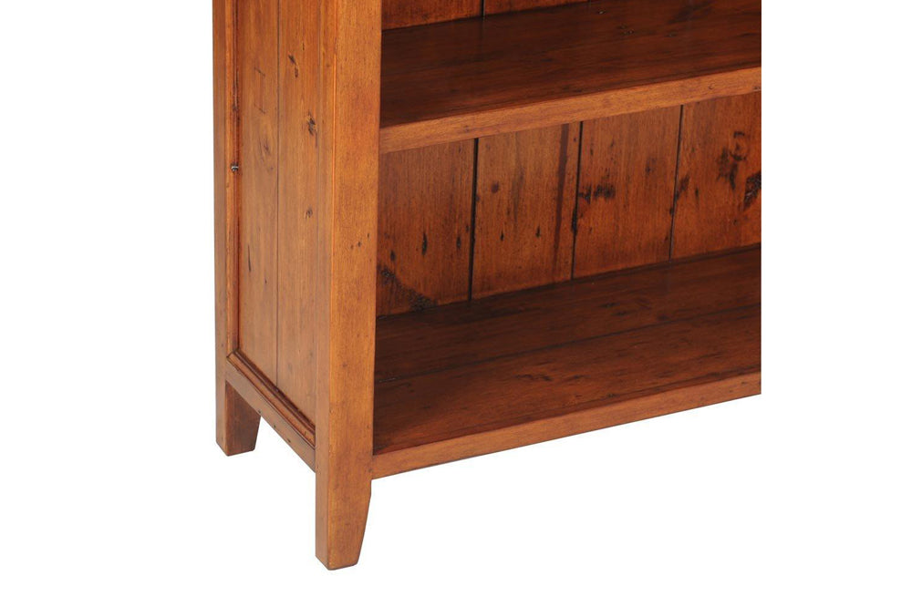 Old World solid wood bookcase details