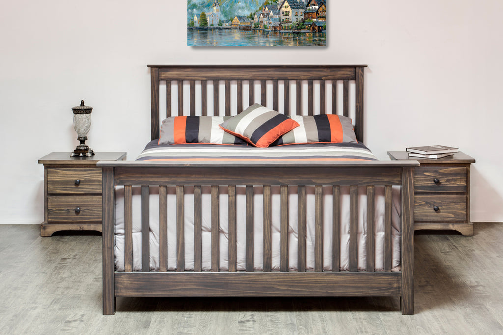 polo solid wood bed frame